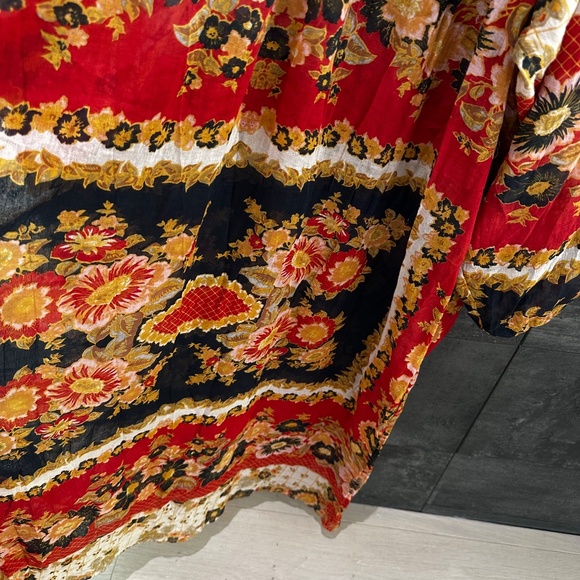 MES DEMOISELLES Matrioshka Printed Cotton-voile Midi Dress In Floral Combo Sz 0 - Picture 11 of 16